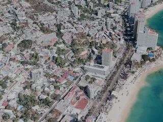 Acapulco City, Mexico (2022) 3D Model preview
