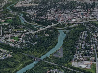 St. Catharines City, Canada (2023) 3D Model preview