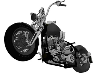 Harley-Davidson Knucklehead 3D Model preview