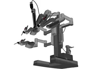 Surgical Robot 3D Model preview
