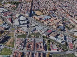 Badajoz City, Spain (2023) 3D Model preview