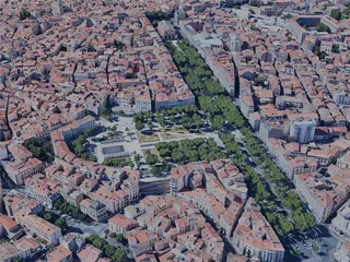 Beziers City, France (2022) 3D Model preview