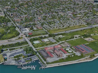 Buffalo City, NY, USA (2022) 3D Model preview