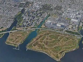 New York City, Brooklyn, USA (2022) 3D Model preview
