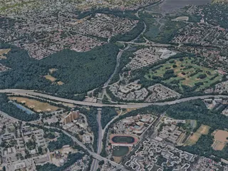 New York City, Queens, USA (2022) 3D Model preview