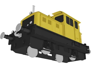 Newag DHG-240B Shunting 3D Model preview