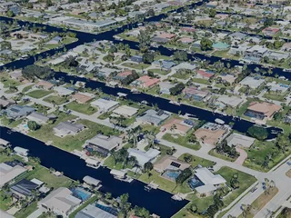 Cape Coral City, FL, USA (2023) 3D Model preview