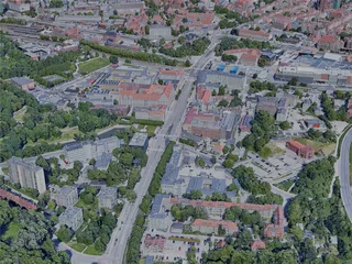 Gdansk City, Poland (2022) 3D Model preview