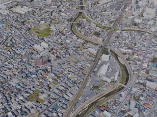 Matsumoto City, Japan (2023) 3D Model preview