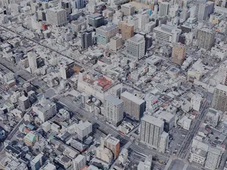 Matsuyama City, Japan (2023) 3D Model preview