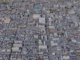 Niigata City, Japan (2023) 3D Model preview