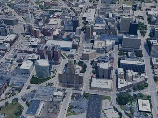 Buffalo City, NY, USA (2024) 3D Model preview