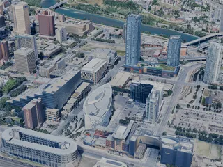 Calgary City, AB, Canada (2024) 3D Model preview