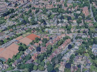 Leicester City, UK (2024) 3D Model preview