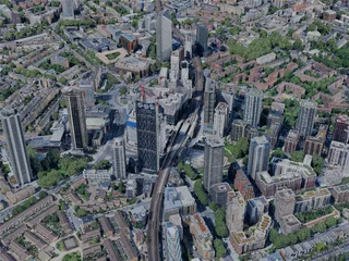 London City, UK (2024) 3D Model preview