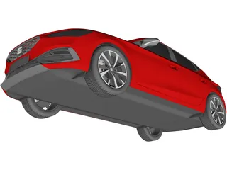 Seat Leon FR (2022) 3D Model preview