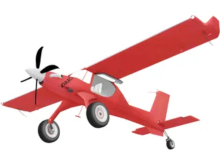 PZL-104 Wilga 3D Model preview