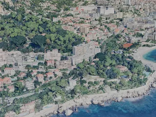 Monaco City, Monaco (2024) 3D Model preview