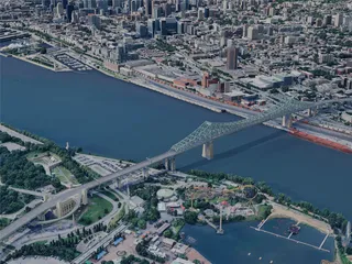Montreal City, QC, Canada (2024) 3D Model preview