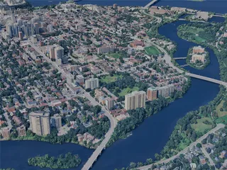 Ottawa City, ON, Canada (2024) 3D Model preview
