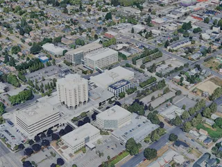 Tacoma City, WA, USA (2024) 3D Model preview