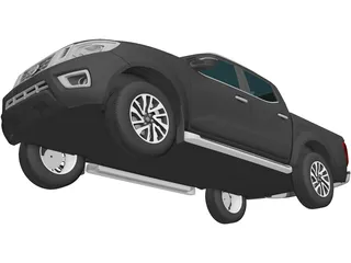 Nissan Navara Double Cab (2015) 3D Model preview