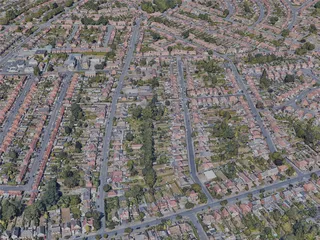 Derby City, UK (2022) 3D Model preview