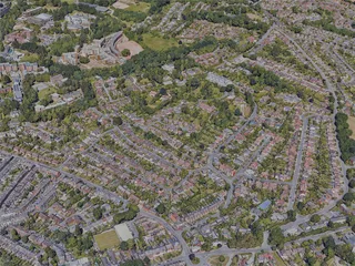 Exeter City, UK (2022) 3D Model preview
