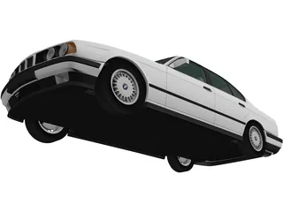 BMW 525i Sedan [E34] (1988) 3D Model preview