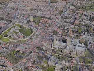 Lincoln City, UK (2023) 3D Model preview
