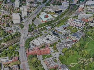 Salford Quays City, UK (2023) 3D Model preview