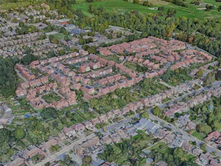 St. Albans City, UK (2022) 3D Model preview
