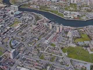 Sunderland City, UK (2022) 3D Model preview