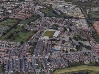 Wakefield City, UK (2023) 3D Model preview