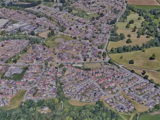 Wrexham City, UK (2023) 3D Model preview