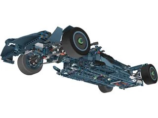Mercedes-AMG Petronas F1 Lego 3D Model preview