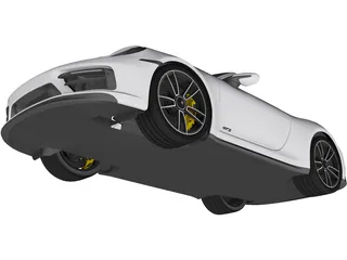 Porsche 911 Carrera GTS Convertible (2022) 3D Model preview