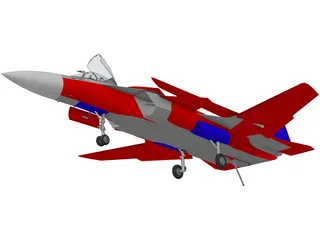 Sukhoi Su-27KM Flanker 3D Model preview