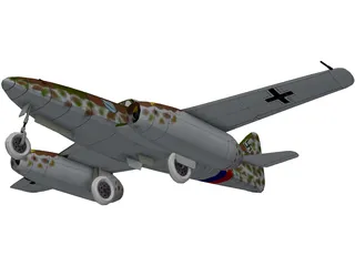 Messerschmidt Me-262-A1 3D Model preview