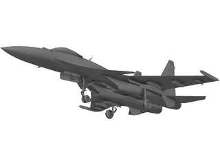 Sukhoi Su-35 Flanker-E 3D Model preview