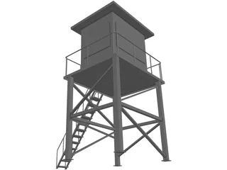Control Cabin 3D Model preview