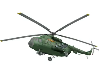 Mil Mi-8MT Hip 3D Model preview
