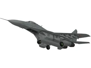 MiG-29A 3D Model preview
