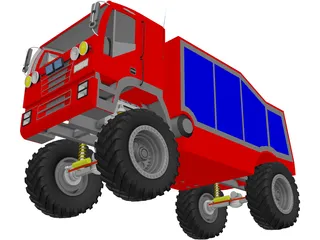 Rally Truck 3D Model preview