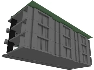 Kantoorgebouw Luxumburg 3D Model preview