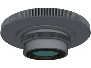 Magnifying Lens 3D Model preview