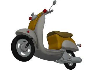 Scooter Vespa 3D Model preview