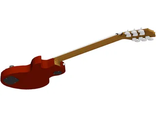 Gibson Electric Guitar Les Paul 3D Model preview