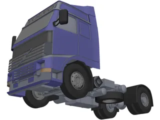 Volvo Truck 3D Model preview
