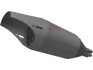 UB-32-M57-Helo Rocket Pod 3D Model preview